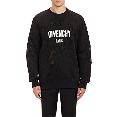 givenchy paris distressed sweater|givenchy jumper men's.